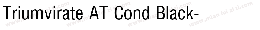 Triumvirate AT Cond Black字体转换